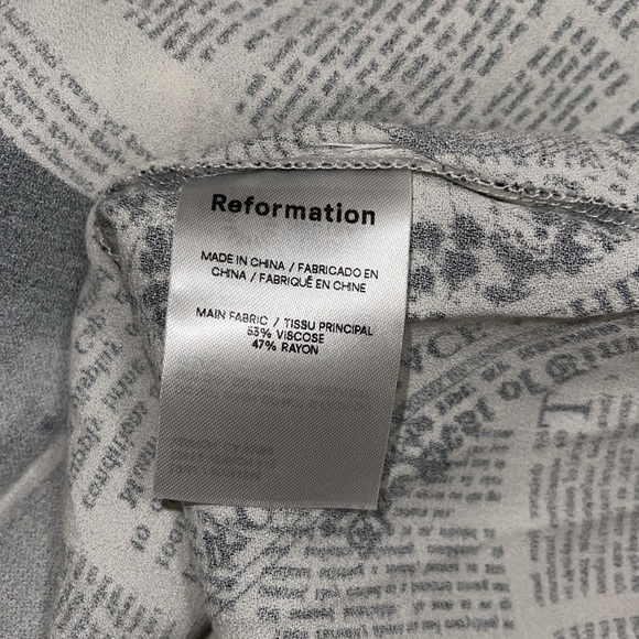 Reformation Newsprint Ventura Dress - Picture 10 of 12